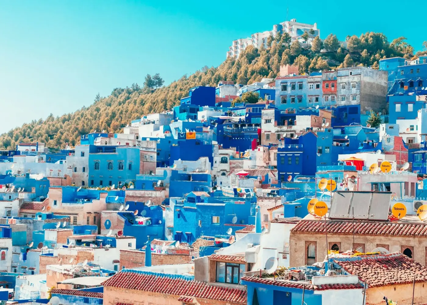 Blue lanes of Chefchaouen in Morocco