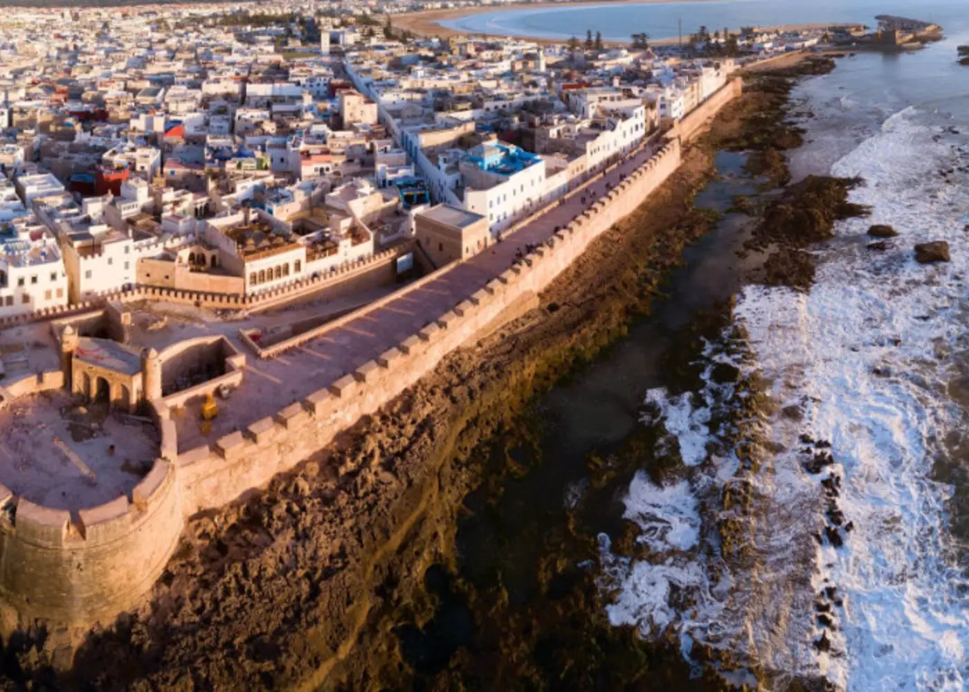 Atlantic walls and boats in Essaouira
