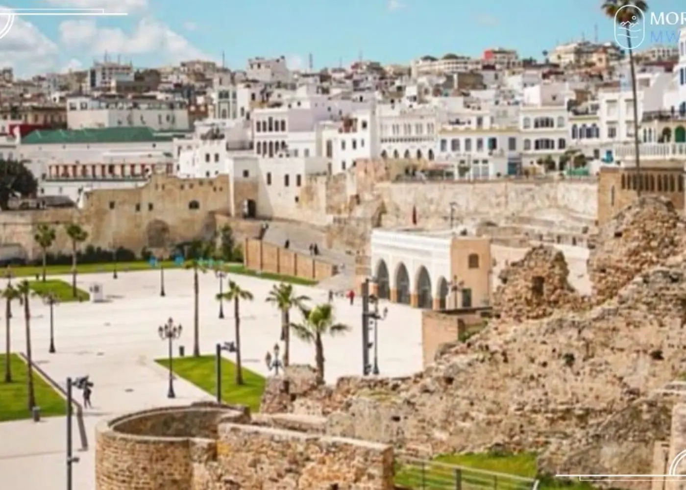 Tangier overlooking the meeting of sea and ocean