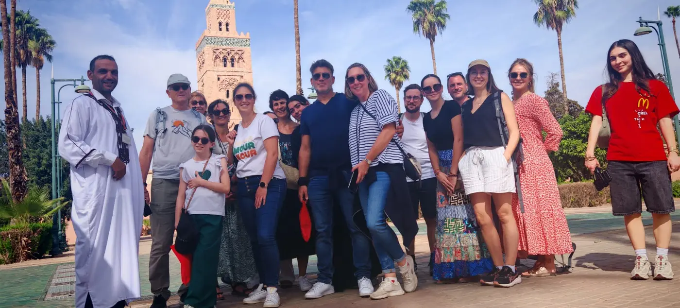 Historic Moroccan city scene